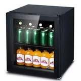 42L Getränkekühlschrank ,Mini-Kühlschrank mit Glastür,Bierkühlschrank,0-15°C DE