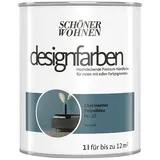 SCHÖNER WOHNEN-Farbe Wandfarbe Designfarbe  (Charmantes Petrolblau, Matt, 1 l, Konservierungsmittelfrei)