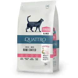 Katzen Trockenfutter QUATTRO Extra Geflügel Sterilisiert