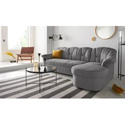 DOMO collection Ecksofa Papenburg L-Form, in großer Farbvielfalt, wahlweise mit Bettfunktion DOMO collection grau