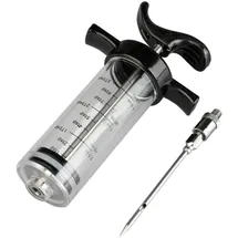 Ibili Marinierspritze-Set 23 cm Edelstahl/Kunststoff schwarz/transparent/silber