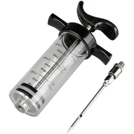 Ibili Marinierspritze-Set 23 cm Edelstahl/Kunststoff schwarz/transparent/silber