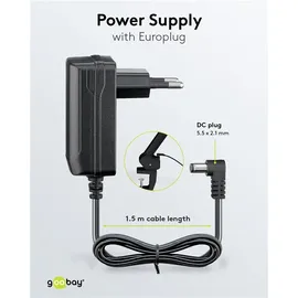 goobay LED-Klemm-Lupenleuchte Schwarz