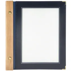 Securit® Holz-Speisekartenhalter - (2 doppelte Einlagen enthalten, zeigt 4x A5) - A5