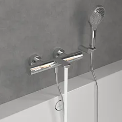 Villeroy & Boch Universal Taps & Fittings Wannenthermostat TVT00000100061  rund, Wandmontage, chrom