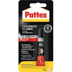 Pattex Sekundenkleber Glas flüssig 3g ( Inh.12 Stück )