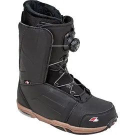 F2 Herren Snowboard Softboots - Eliminator Dual TGF Gr. 43,5 (MP 28,5) Schwarz schwarz 43/44