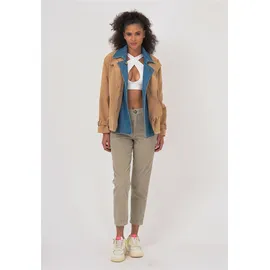 Freshlions Trenchcoat FRESHLIONS "Zelda", Damen, Gr. M, braun (camelfarben), 100% Baumwolle, unifarben, normal, Mäntel, mit stilvollem Reverskragen