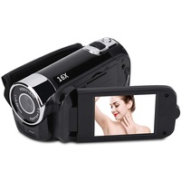 VBESTLIFE Full HD 270 ° Rotation 720P 16X High Definition Digital Camcorder Video DV Kamera(schwarz)