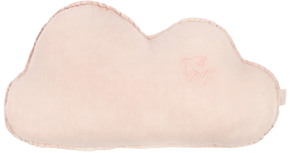 Nobodinoz - L1N0 Cloud Kissen, mauve pink (bestickt)