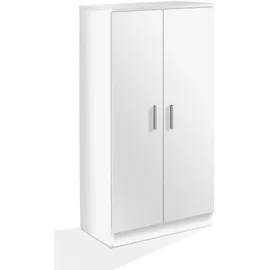 CaliCosy Schuhschrank 55 x 108 x 36 cm weiß / weiß