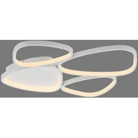 Schöner Wohnen Pebbles 1x LED-Board 35,5W rund oval weiß