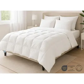 XDream Nature Daunendecke extra warm | 135 x 200 cm | 90% Daunen 10% Federn | Füllgewicht: 890g | - Weiß