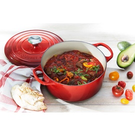 Le Creuset Signature Bräter 22 cm rund kirschrot