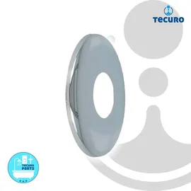 tecuro Design-Hahnrosette 1/2 Zoll Ø 22 mm x Ø 61 mm x 35 mm Messing verchromt