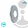 tecuro Design-Hahnrosette 1/2 Zoll Ø 22 mm x Ø 61 mm x 35 mm Messing verchromt