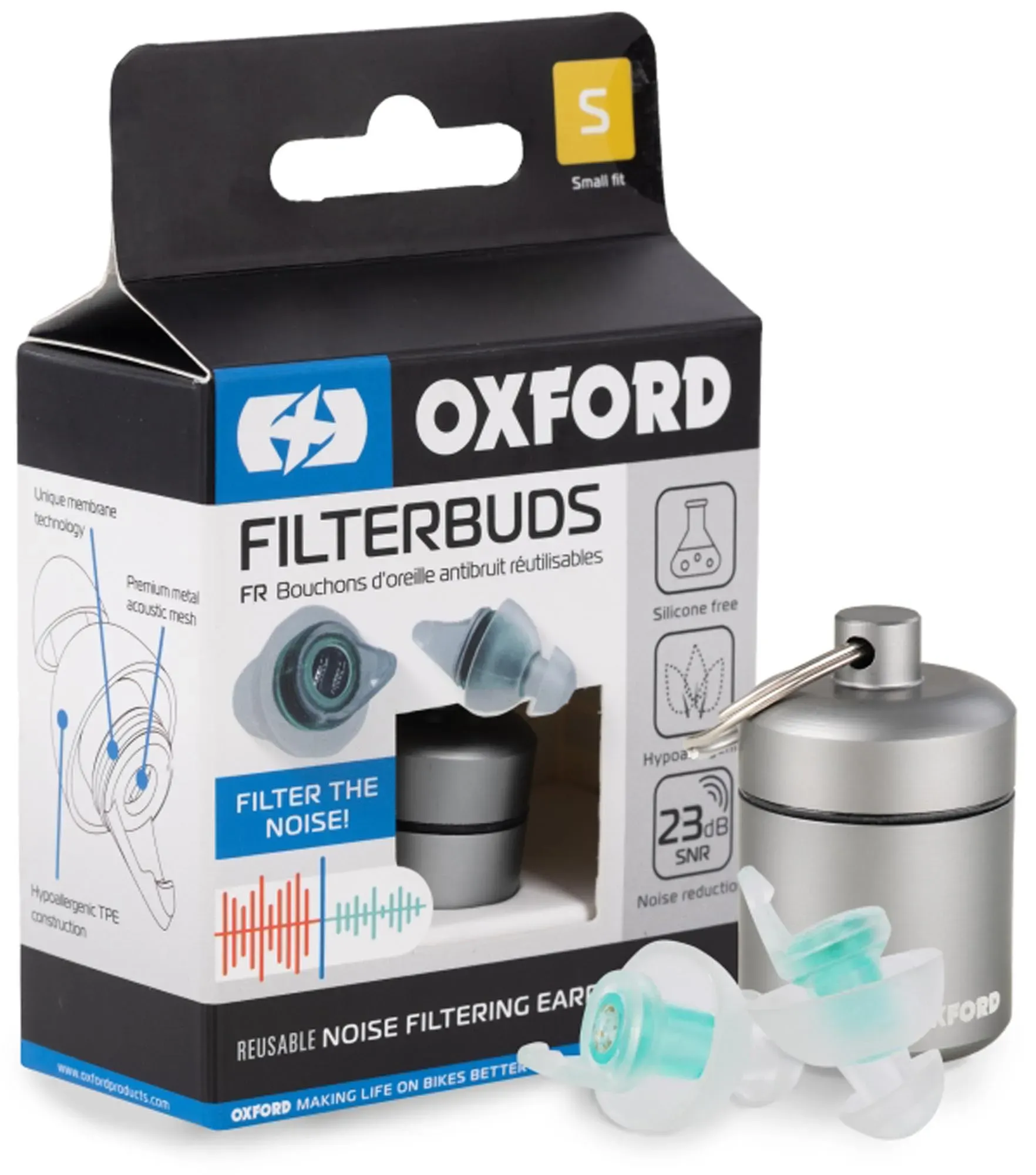 Oxford FilterBuds Ohrenstöpsel kleine Passform 23 SNR