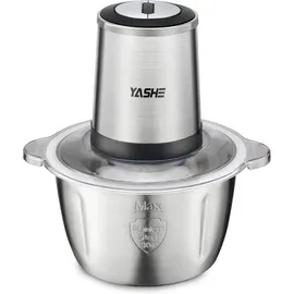 yashe Elektrischer Zerkleinerer 1,8L+2L Schwarz/edelstahl