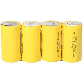 Akkuman 4er Reihe Akku Sub-C 2000mAh 4,8V NiMH mit Lötfahne