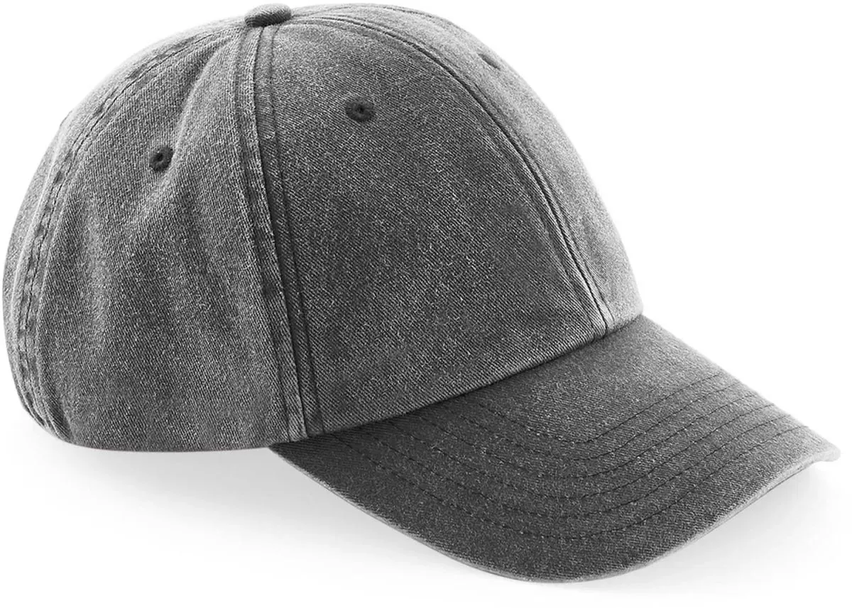 Beechfield Unisex 6-Panel Niedrigprofil Kappe 'Vintage' Klassische Cap B655