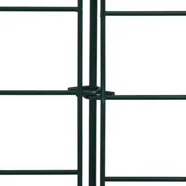 vidaXL Gartenzaun Set Konkav 77,5x64 cm Grün