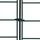 vidaXL Gartenzaun Set Konkav 77,5x64 cm Grün