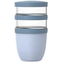 Mepal Ellipse Müslibecher 3-teilig Nordic blue 500 ml / 200 ml / 200 ml