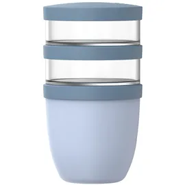 Mepal Ellipse Müslibecher 3-teilig Nordic blue 500 ml / 200 ml / 200 ml