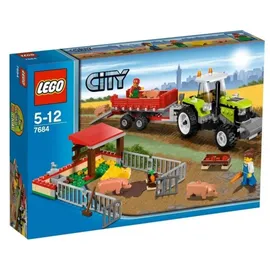 LEGO City Ferkel Gehege mit Traktor 7684