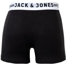 JACK & JONES Boxer Sense Trunks schwarz S 3er Pack