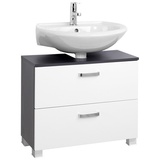 HELD MÖBEL Waschbeckenunterschrank »Bologna«, BxHxT: 70 x 54 x 35 cm - weiss