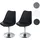 MCW Drehstuhl Vaasa T501 Kunstleder schwarz 2er Set