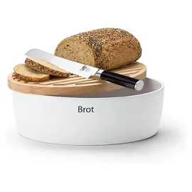 Continenta Brottopf oval mit Holzdeckel 36x23x15,5 cm