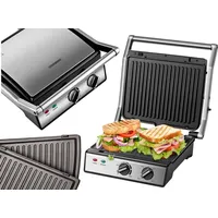 Steinborg 180° Kontaktgrill 2000 Watt 30 min Timer Thermostat Anti-Rutsch-Füße