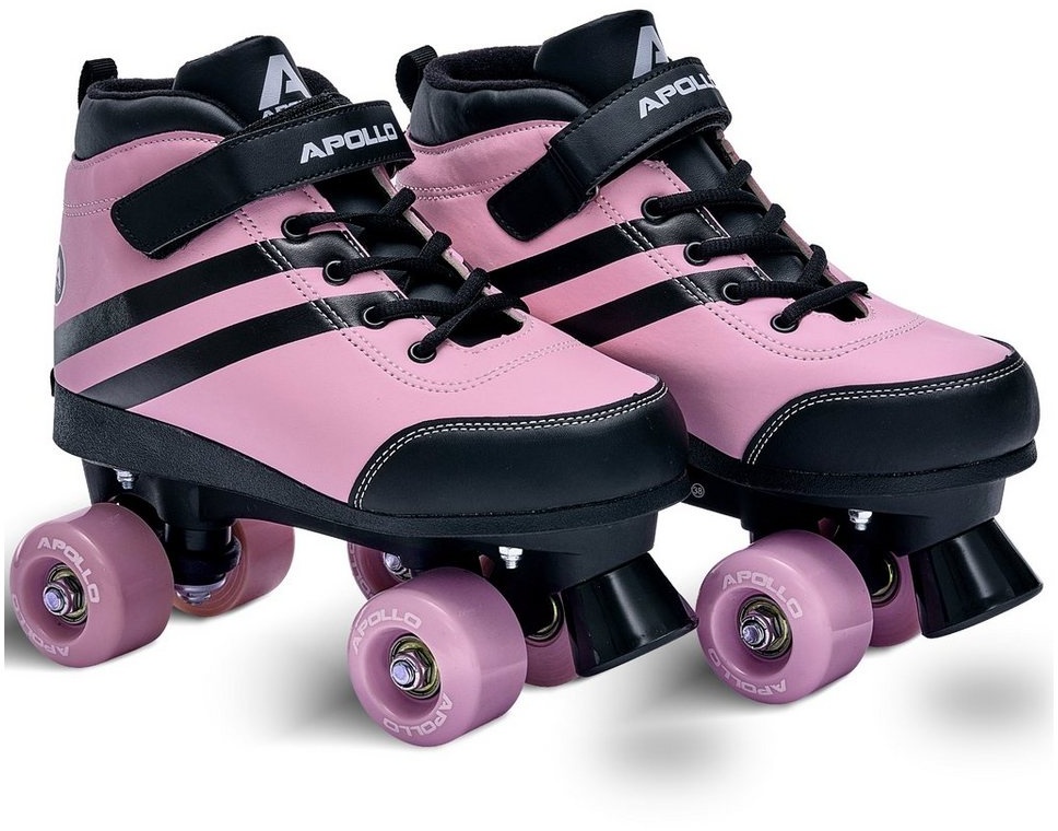 Apollo Rollschuhe Verstellbare Soft Boot Rollschuhe Kinder und Jugendliche, größenverstellbare Roller Skates für Mädchen und Jungen - Größen 31-42 rosa S (31-34)