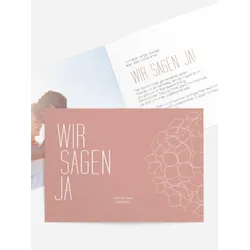 Hochzeitseinladungen selbst gestalten mit Spruch und Fotos im Onlinedesigner bei Meine-Kartenmanufaktur.de
