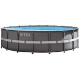 Intex L&G FR XTR Ultra Frame Pool, Grau, 4,27 cm x 1,22 m