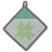 Kela Topflappen Carla 100%Baumwolle pastellgrün Blume 20,0x20,0cm