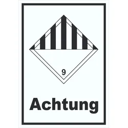 Schild verschiedene Gefahren Achtung Stoffe Material miscellaneous hochkant A0 (841x1189mm)