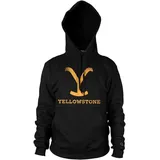 Yellowstone Hoodie Schwarz L