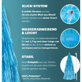 Kingsleeve Hawaii Ø 160 cm blau