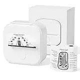 Phomemo T02 Mini Drucker, Fotodrucker für Smartphone, mit 1 Rollen Druckerpapier, 203dpi Handy Sticker Thermodrucker, Portable Pocket Inkless Aufkleber Printer für IOS & Android