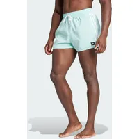 Adidas 3-Streifen CLX Badeshorts Semi Flash Aqua / White XL