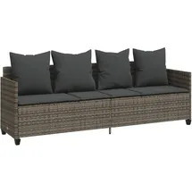 vidaXL Sonnenliege 200 x 59 x 37 cm Grau