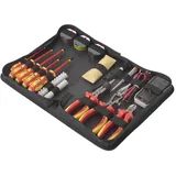 TOOLCRAFT TO-7762929 Elektriker, Heimwerker Werkzeugset in Tasche 50teilig with Digital multimeter VOLTCRAFT VC-22