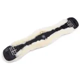 Christ Lammfell Konturgurt Sattelgurt 65 cm Schwarz/Natur