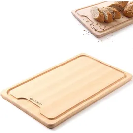 HENDI Tranchierbrett Massives Buchenholz 3 39 x 23 cm Braun