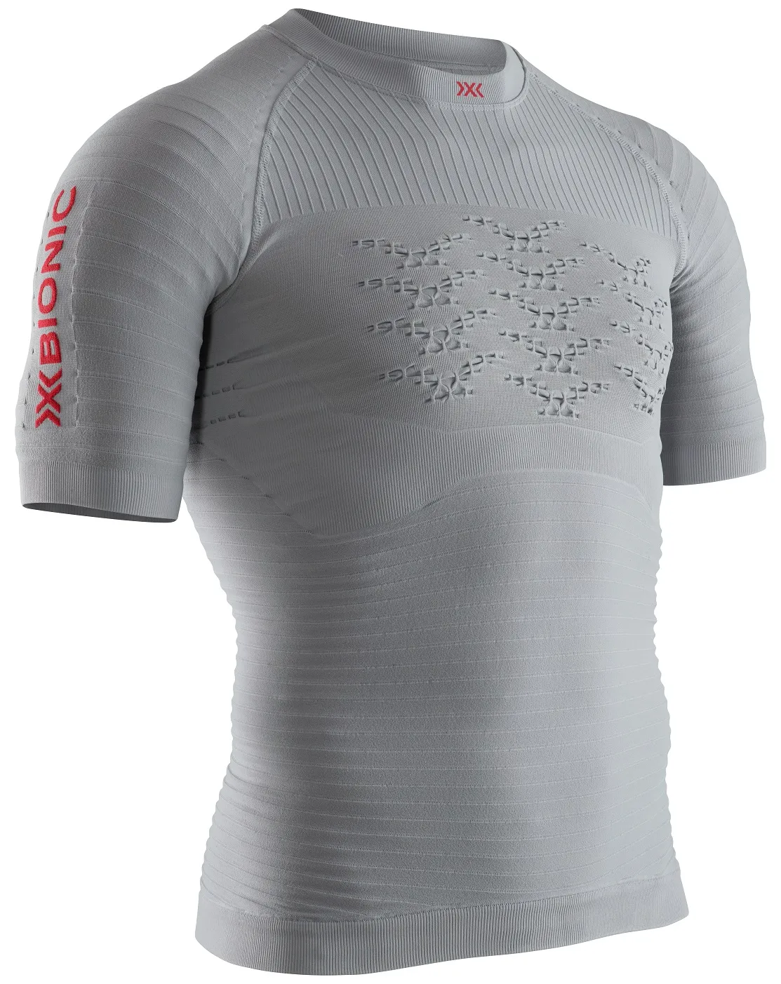 X-Bionic Laufshirt Running Effektor 4.0 Kurzarm enganliegend grau Herren