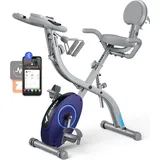Merach 4-in-1 klappbarer Heimtrainer silber