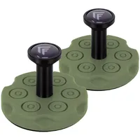 Forgelevel Kurzwaffenhalterung Nexus, 2-teiliges Set für Pistole & Revolver, Halter mit starken Magneten für Waffenschrank & Tresor, Made in Germany, Olive